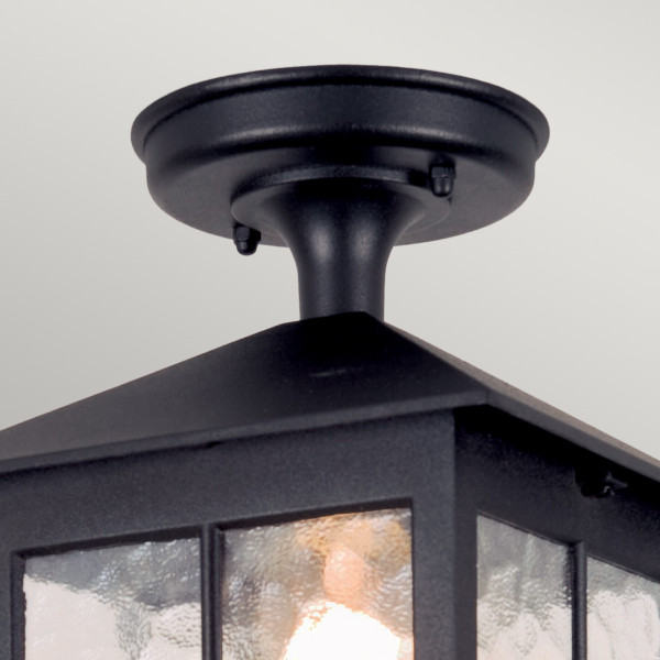 Lampa sufitowa zewnętrzna Winchester czarna 1 x E27 x 60W IP23 Elstead