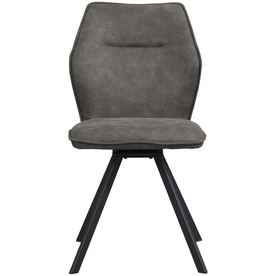 Eetkamerstoel Raffy - stof - antraciet