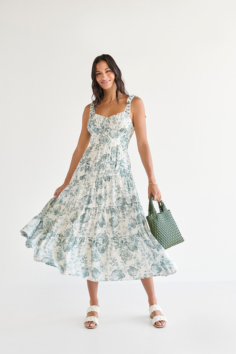 Martina Floral Midi Dress