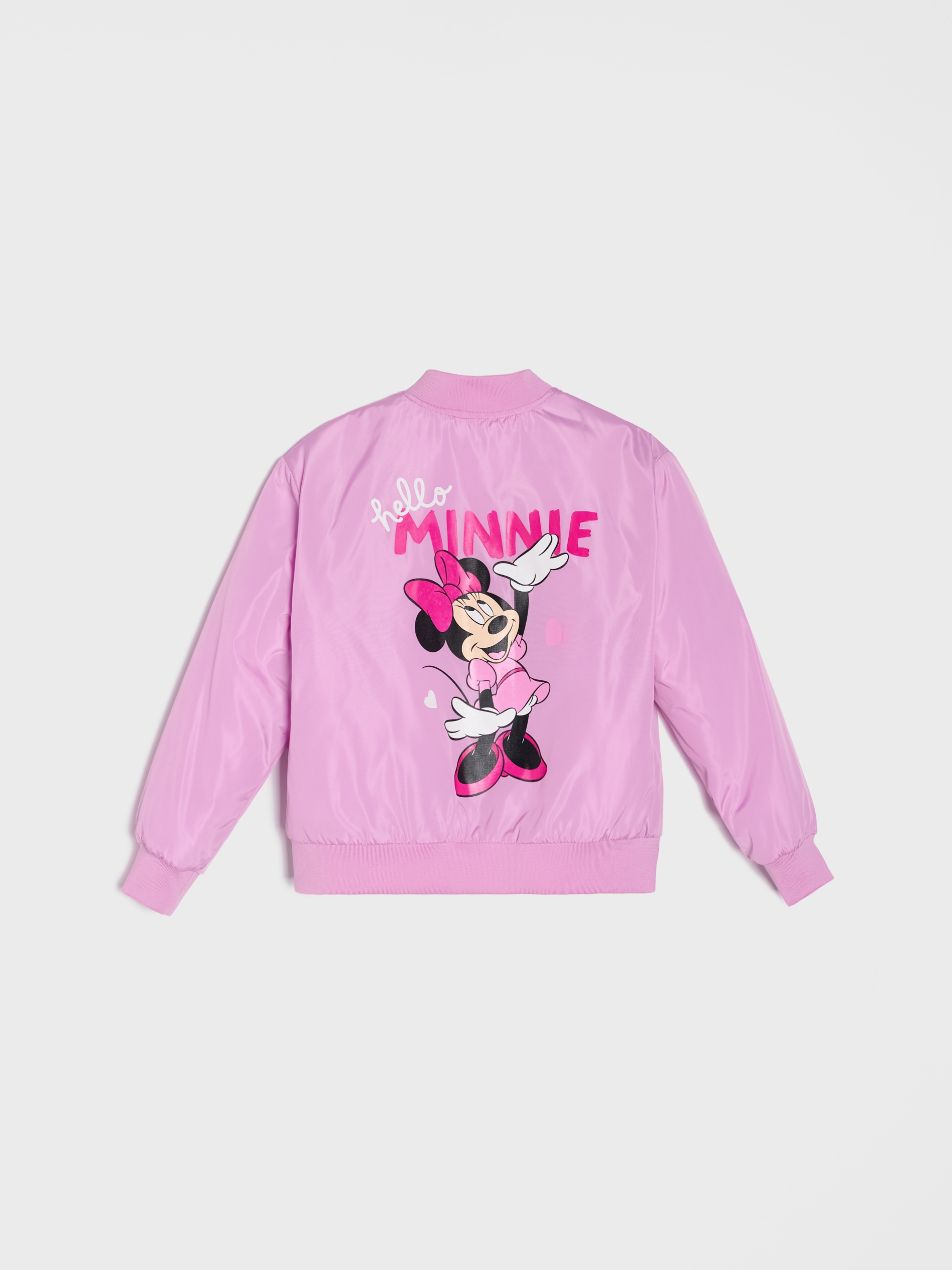 Kurtka bomberka z nadrukiem na plecach Minnie Mouse