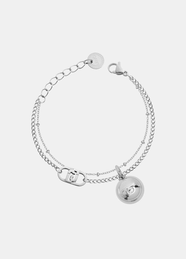 Bracciale multifilo con charm