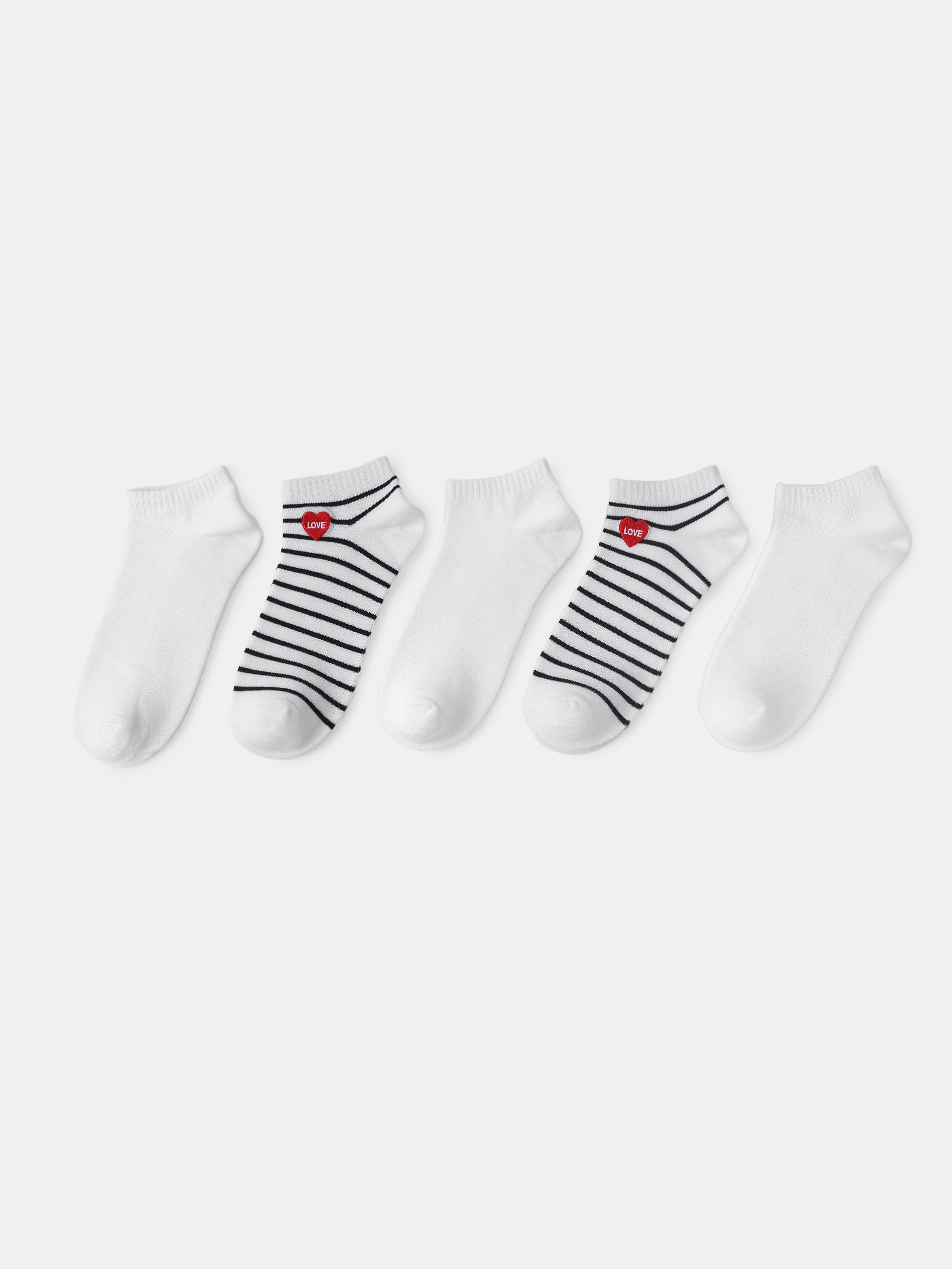 Prążkowane skarpetki 5 pack
