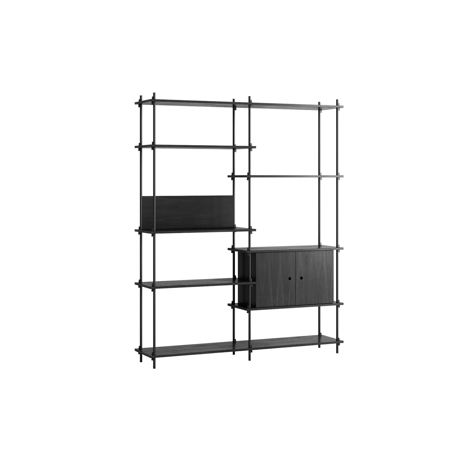Shelving Tall Cabinet, black/black