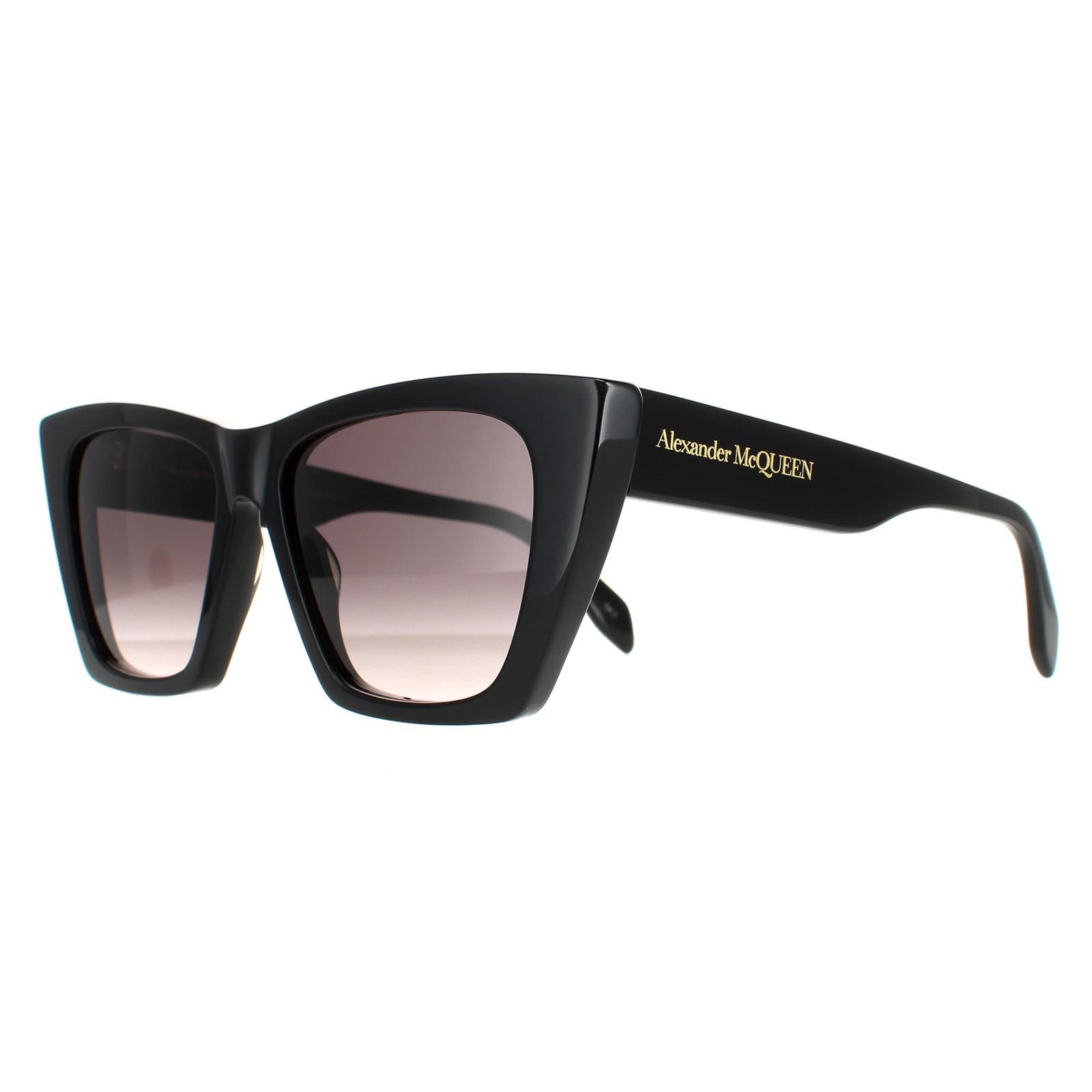 Alexander McQueen Cat Eye Black Grey AM0299S