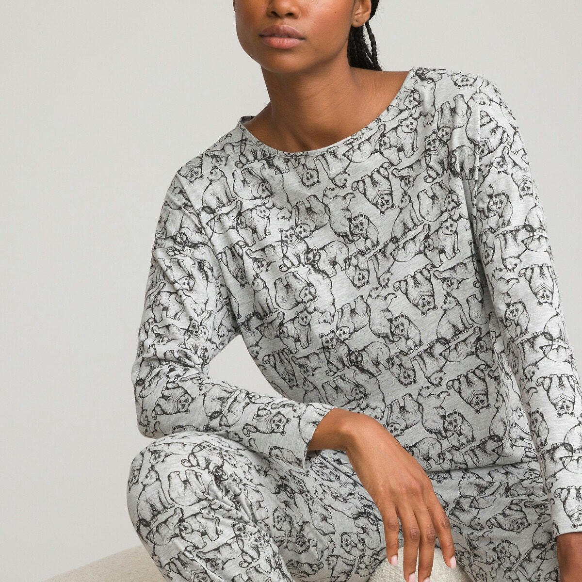 Pyjama pur coton imprimé