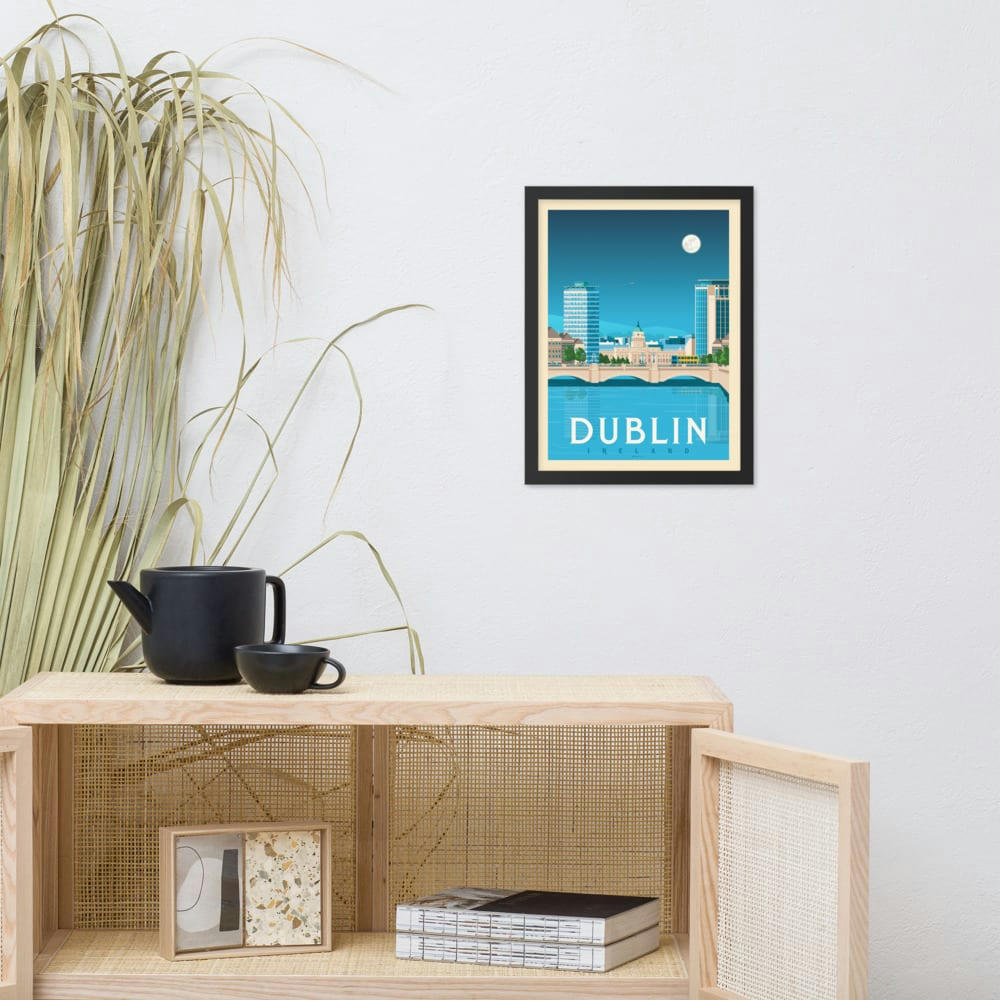 - Affiche Dublin  30x40 cm