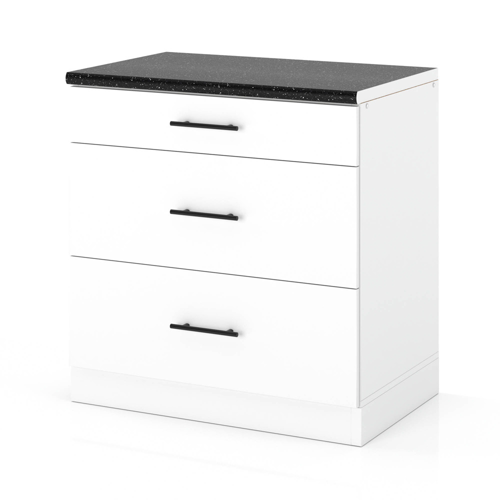 Szafka kuchenna dolna 3 szuflady 80cm spremium biały mat
