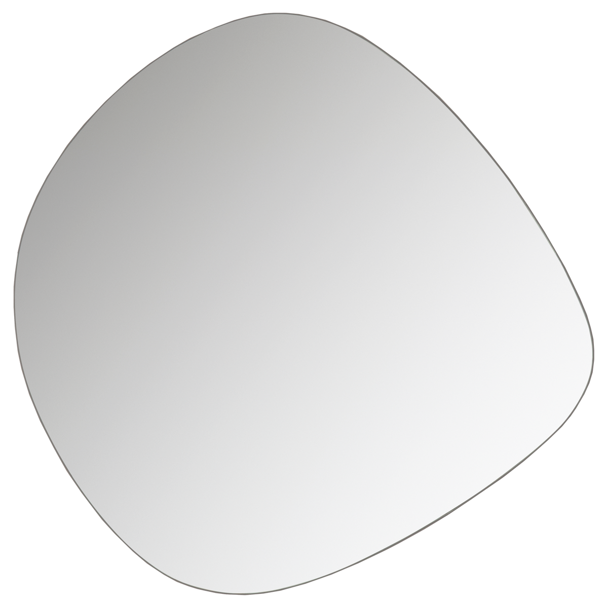 WOOOD spiegel Philou - Glas/Metaal - Zwart - 60x59x0,5