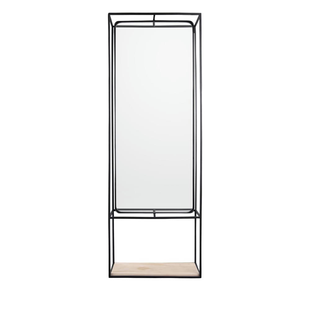 GLANCE - Miroir rectangulaire en métal noir