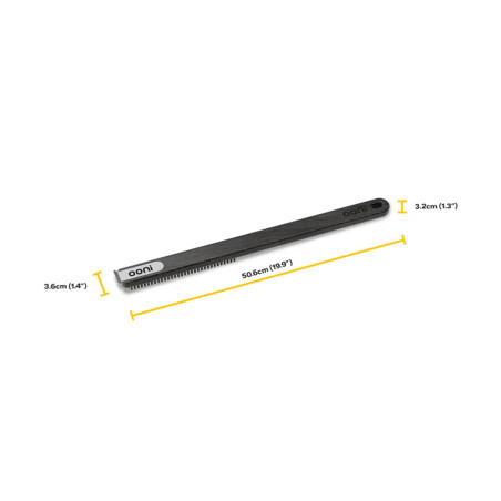Brosse courte métallique 2 en 1 pour four à pizza - Ooni