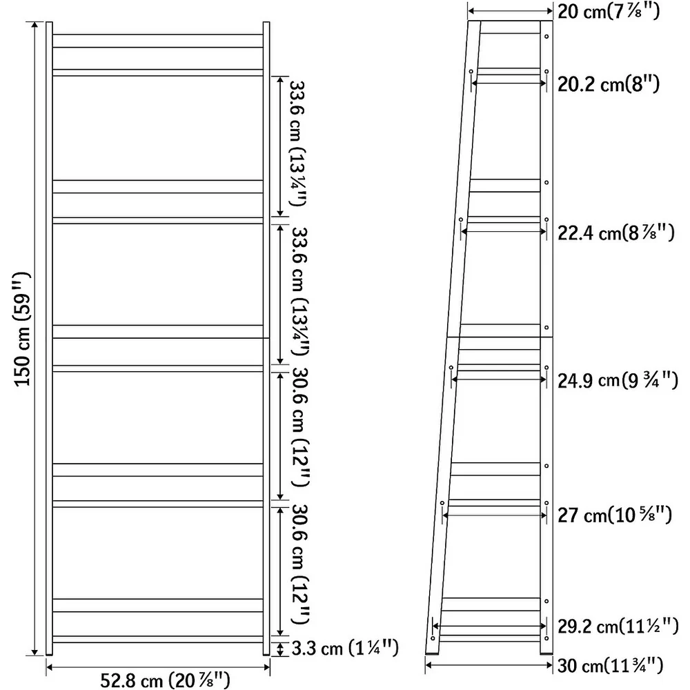 White Small Bookcase, Storage Shelf for Office Home Bedroom