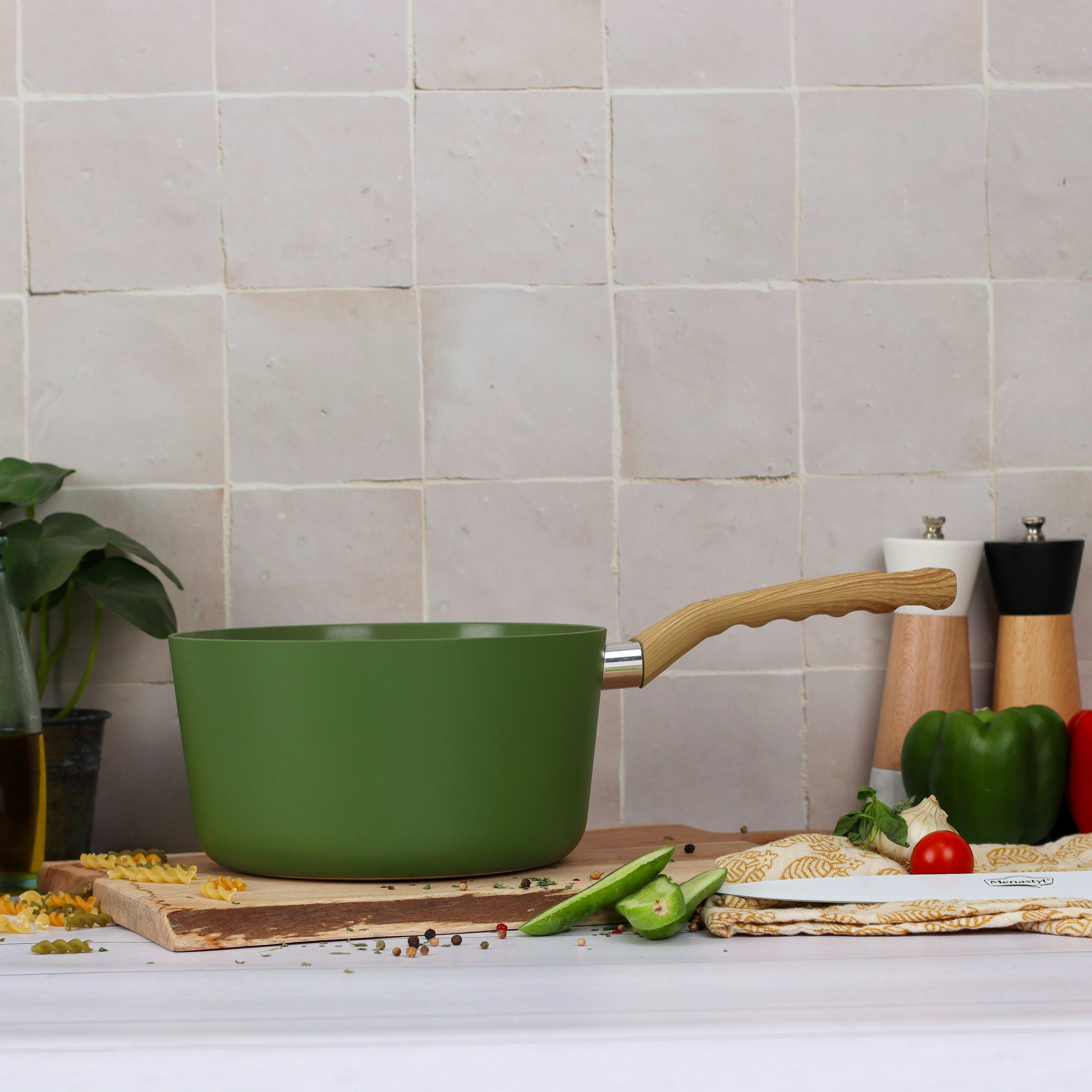 COLORAMA - Casserole en aluminium Ø20cm vert - compatible induction