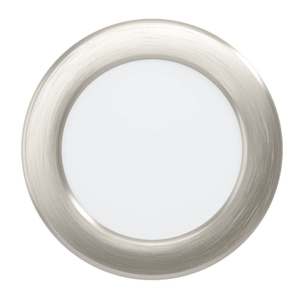 SPOTLIGHT EGLO FUEVA 6 INNFELT Ø117 CCT 6W 800LM BØRSTET STÅL