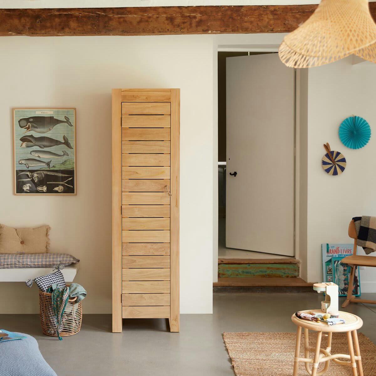 MINIMALYS - Armoire enfant en teck massif