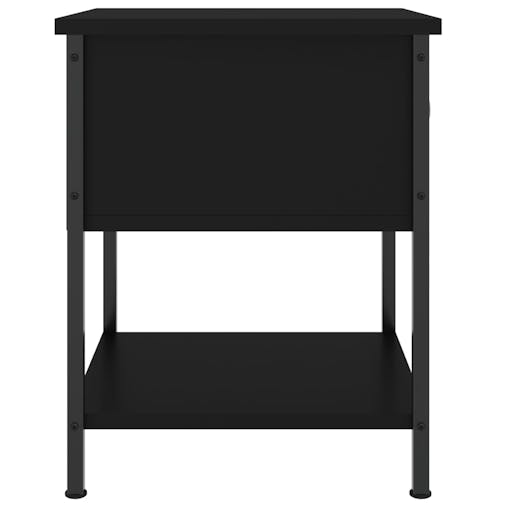 NNEVL Bedside Tables 2 pcs Black 34x35.5x45 cm Engineered Wood