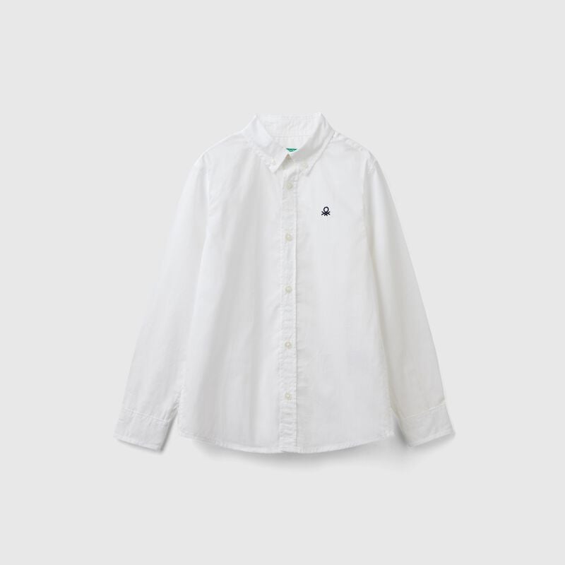 Button-down white shirt