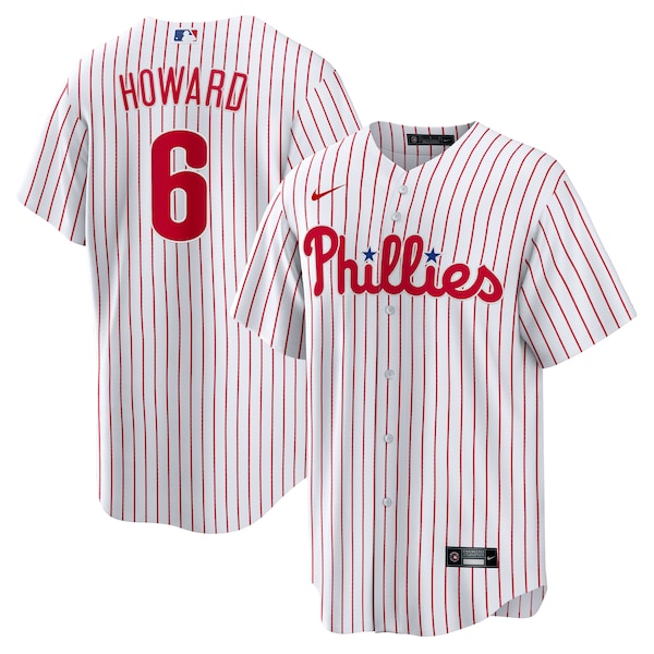 Ryan Howard Philadelphia Phillies Nike Replica Player Jersey - White