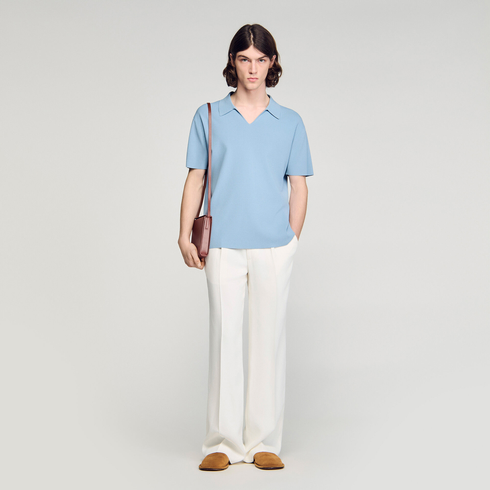 Polo en maille stretch
