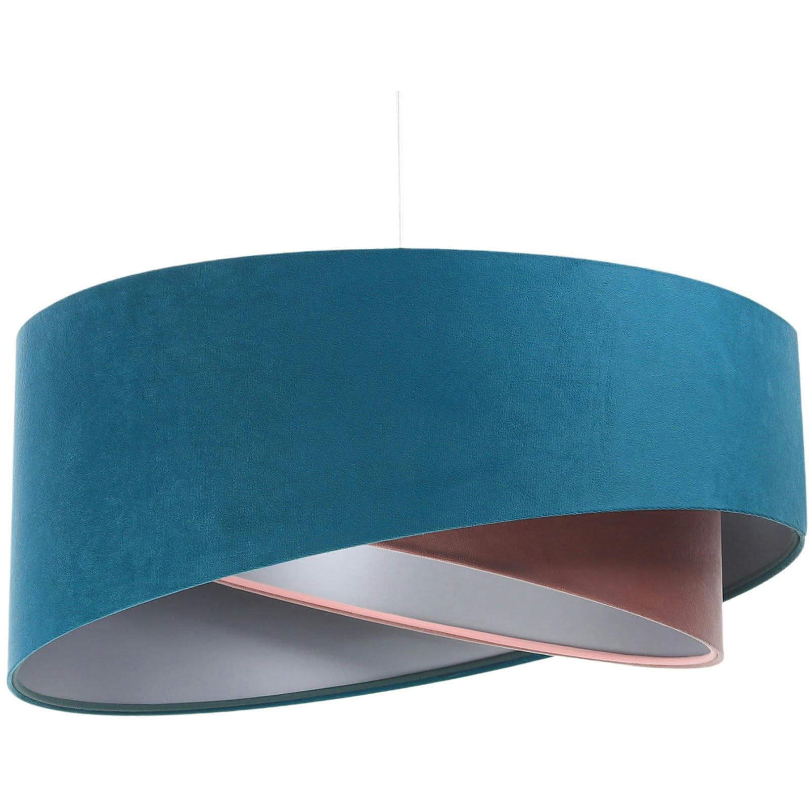 GALAXY - Suspension Tissu Bleu 50x50x23 cm