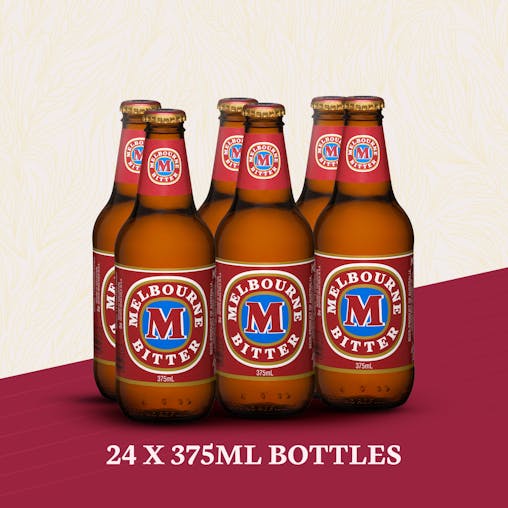 Melbourne Bitter, Australian Style Lager, Bitter Lager, 4.6% ABV, 375mL (Case of 24 Bottles)