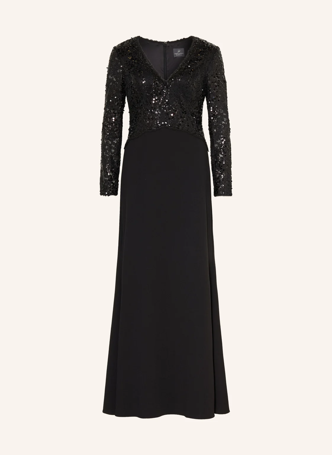 ADRIANNA PAPELL Abendkleid mit Pailletten und Spitze