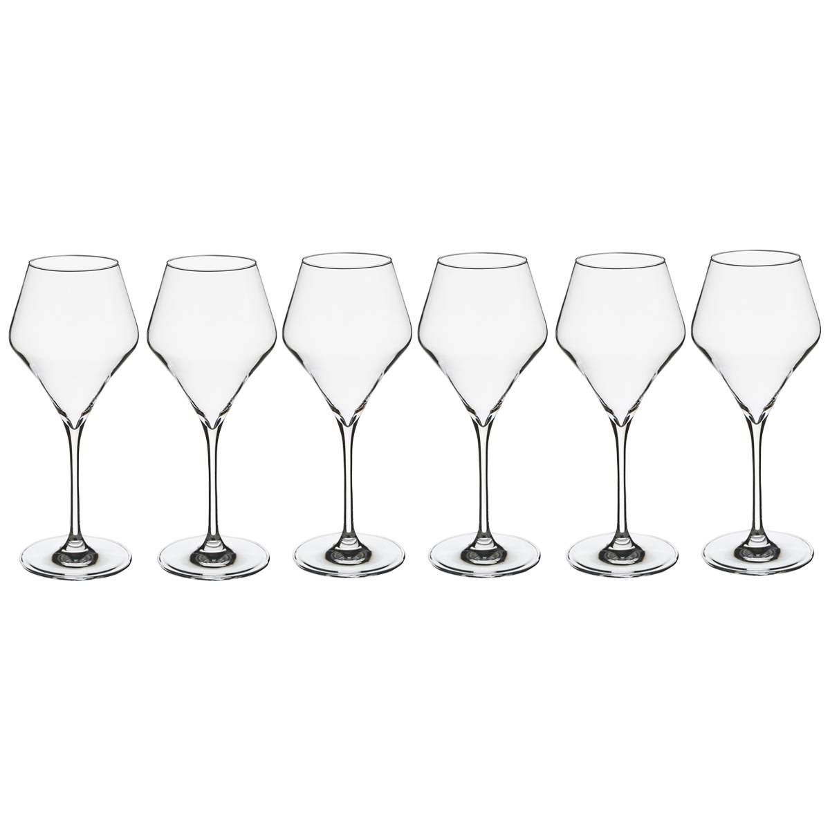 Set of 6 water glasses "Clarillo" 380 ml, Transparent