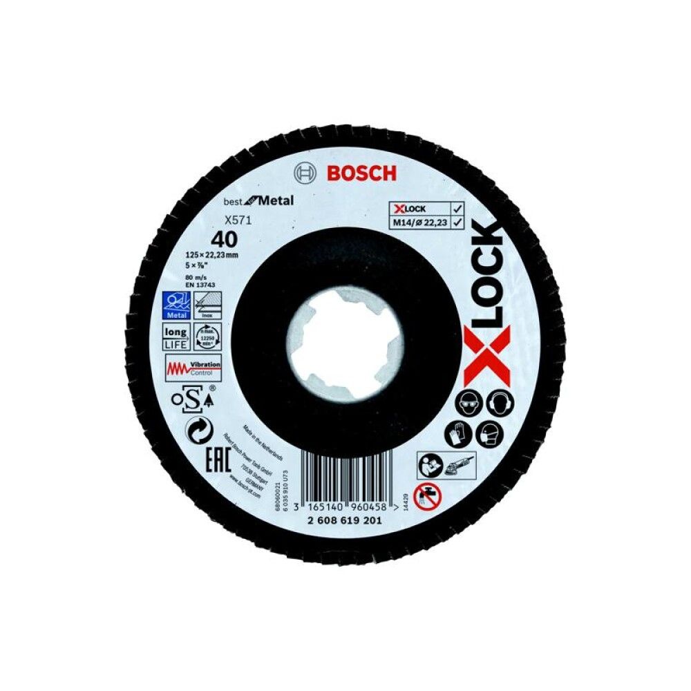 LAMELLSLIPSKIVE BOSCH K40 X-LOCK 125MM