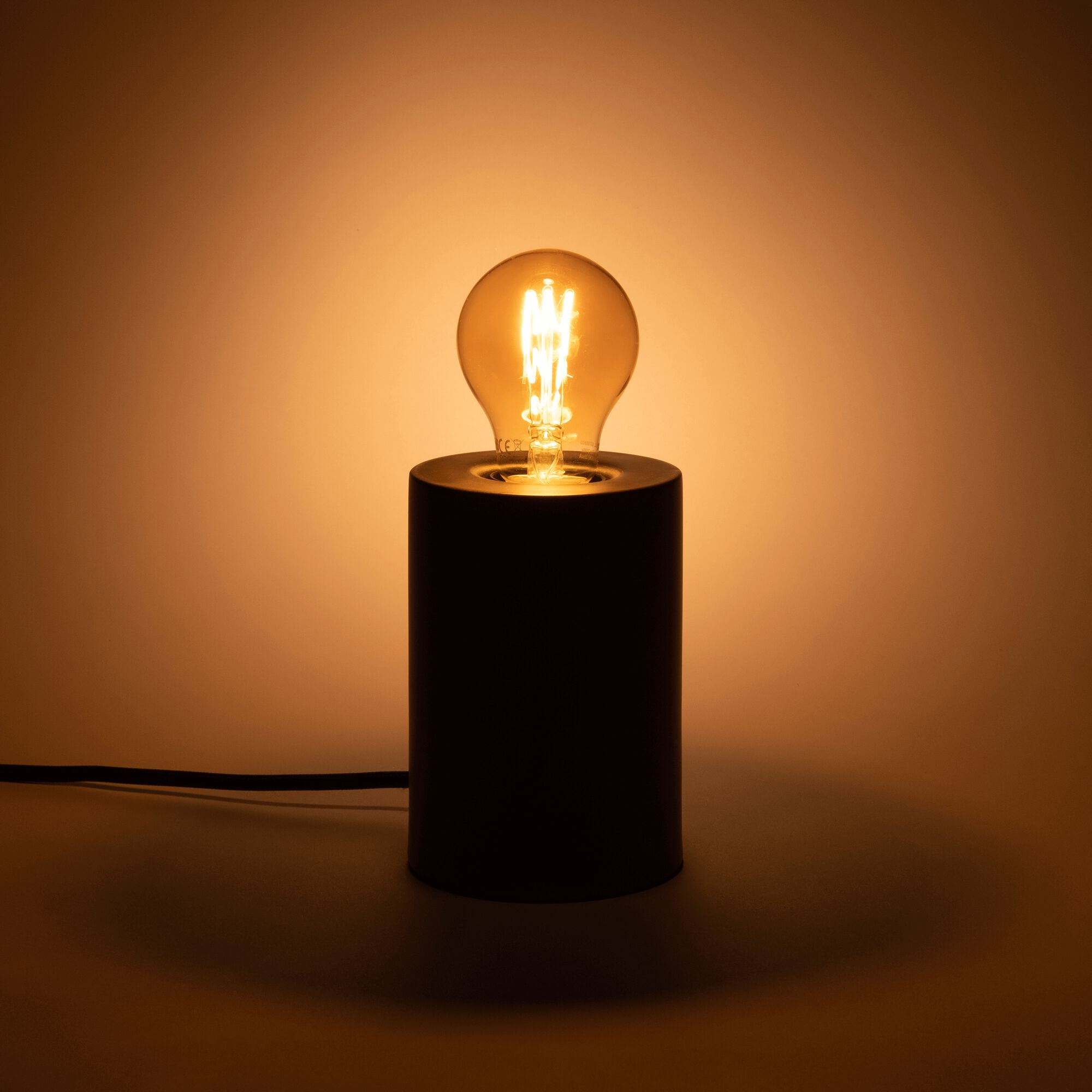 STANDARD - Ampoule décorative LED ambre D6cm culot E27