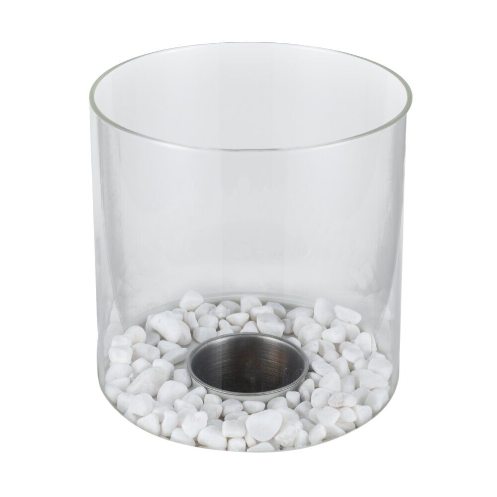 Cheminée de table à l'éthanol et bioéthanol Ø18xH26,5cm