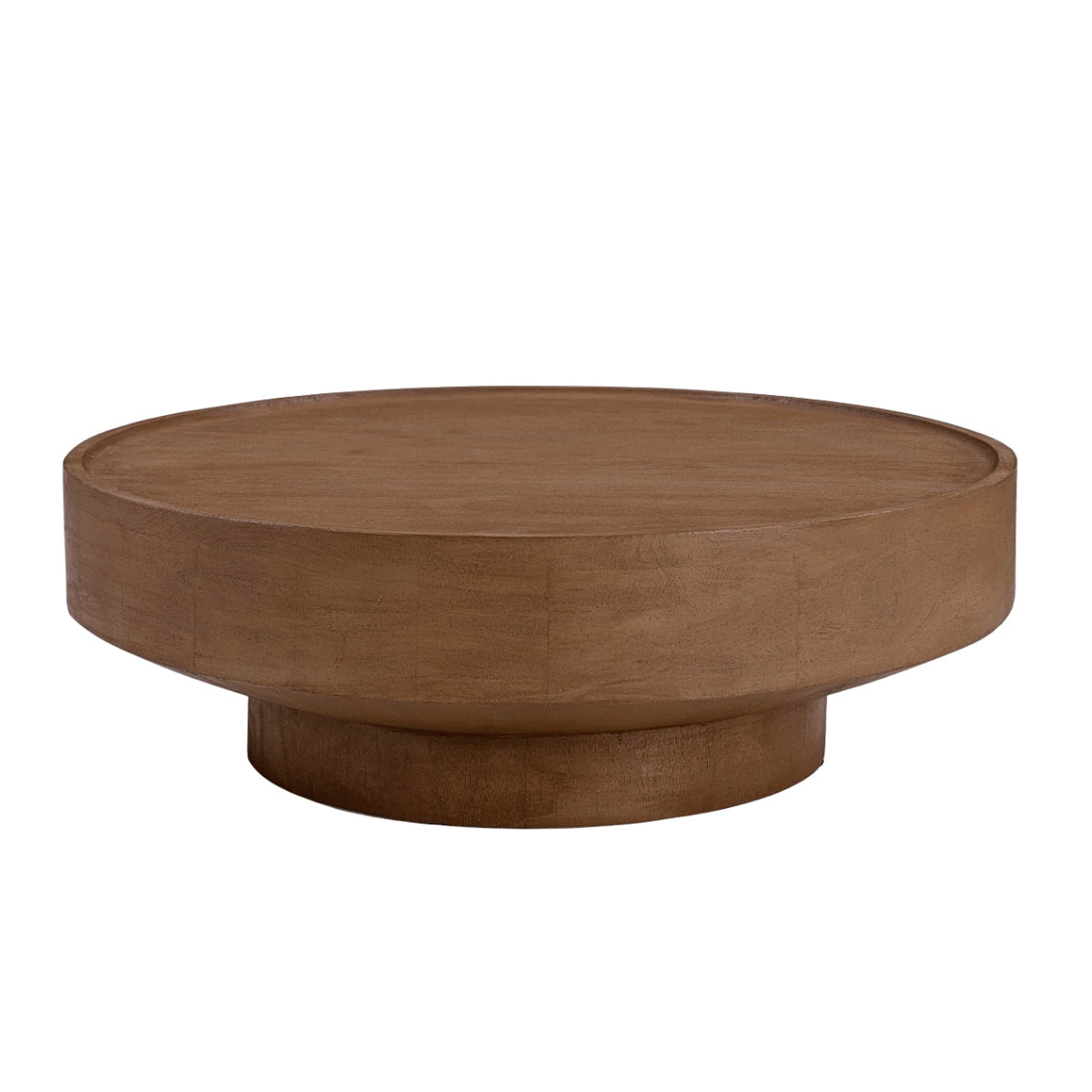 DÉJA Living Salontafel Gabriel - Rond Donkerbruin Hout - 90x90x30cm