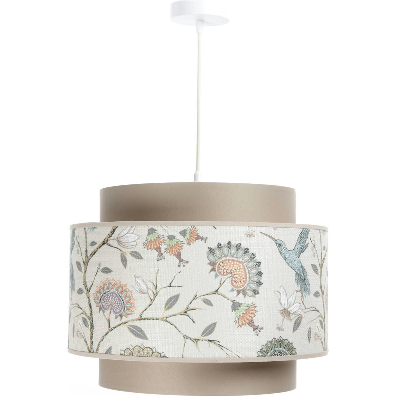 DOBLO - Suspension Velours Beige 40x40x31 cm