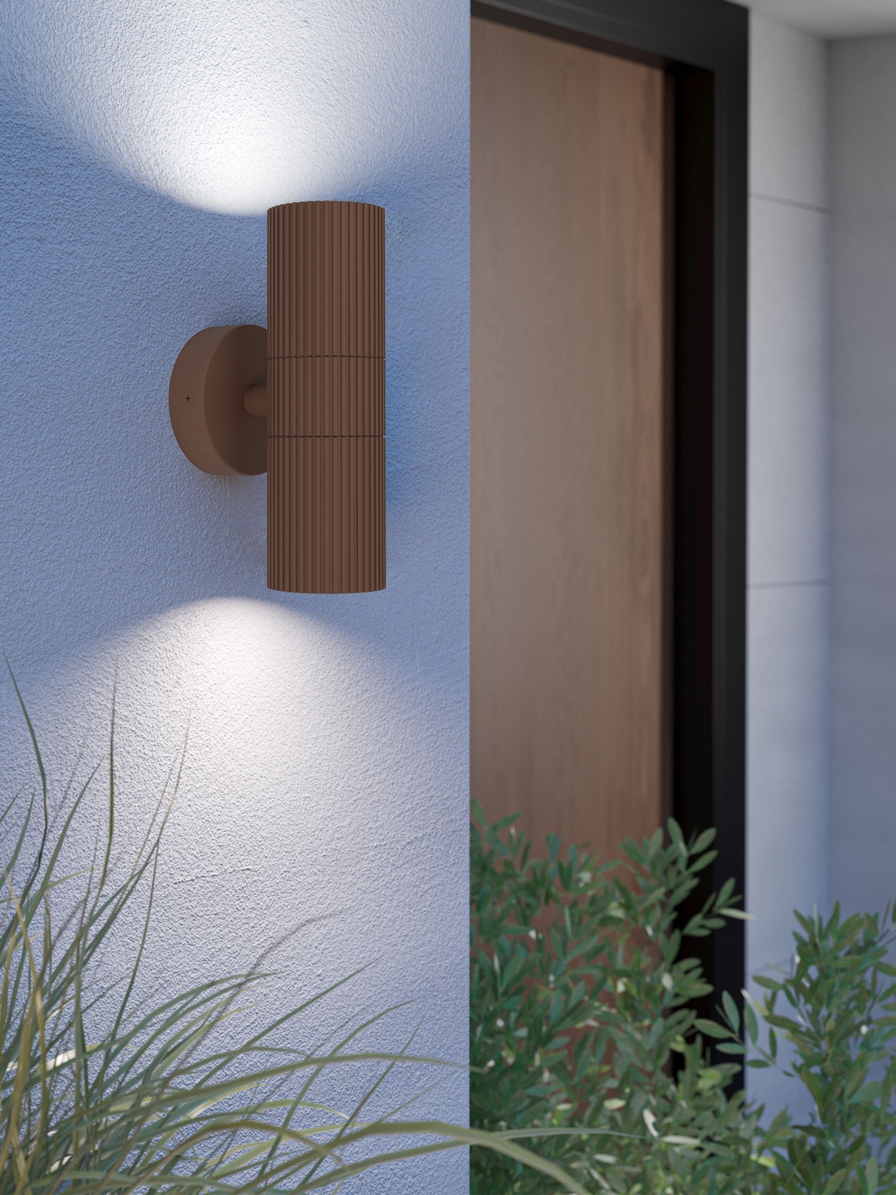 Eglo Rust Coloured TOMELLOSO Modern Outdoor Wall Light