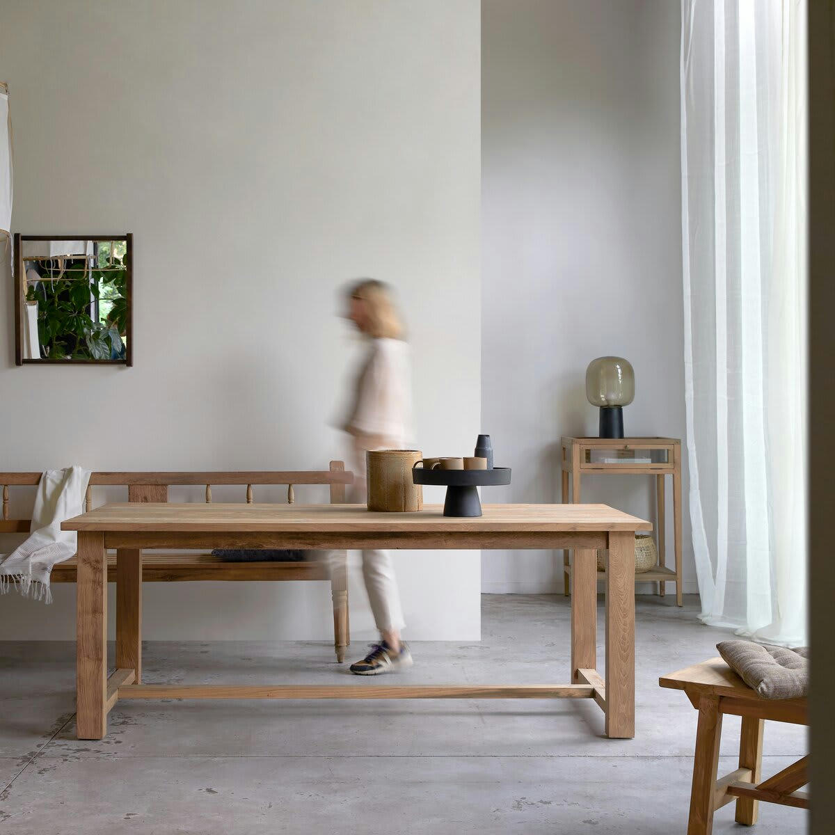 TERESA - Table en teck massif recyclé 6-8 pers.