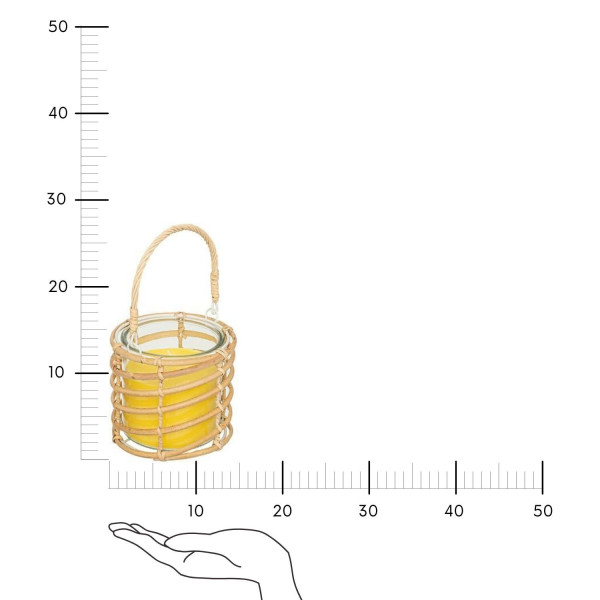 Świeca zapachowa w koszyku Citronnelle 430g odstrasza komary