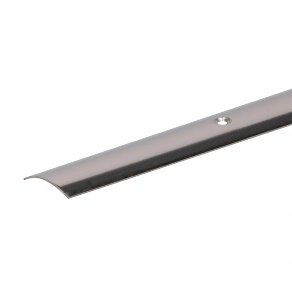Übergangsprofil, Edelstahl, LxBxH: 900x30x5 mm, versenkte Schraublöcher