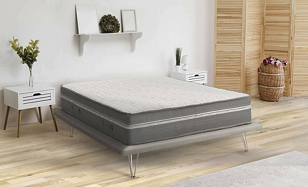 Matelas simple Dlesc, matelas en mousse à mémoire de forme et microressorts ensachés,, 80x190h32 cm
