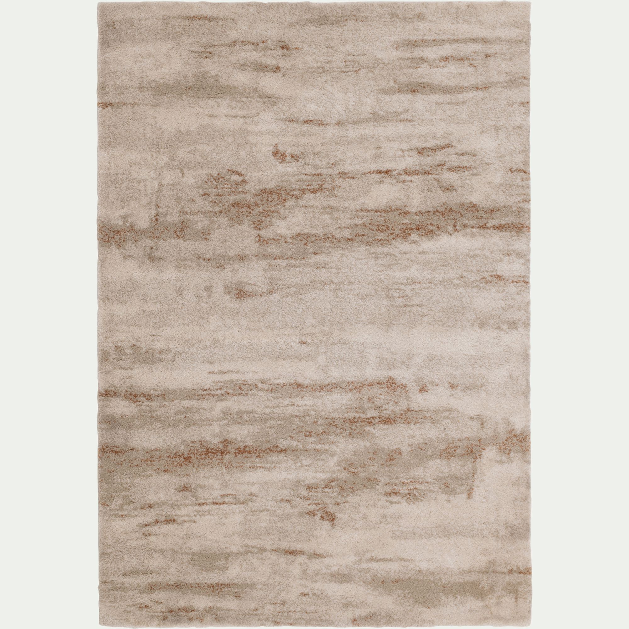 MAUD - Tapis shaggy à motifs 120x170cm - beige