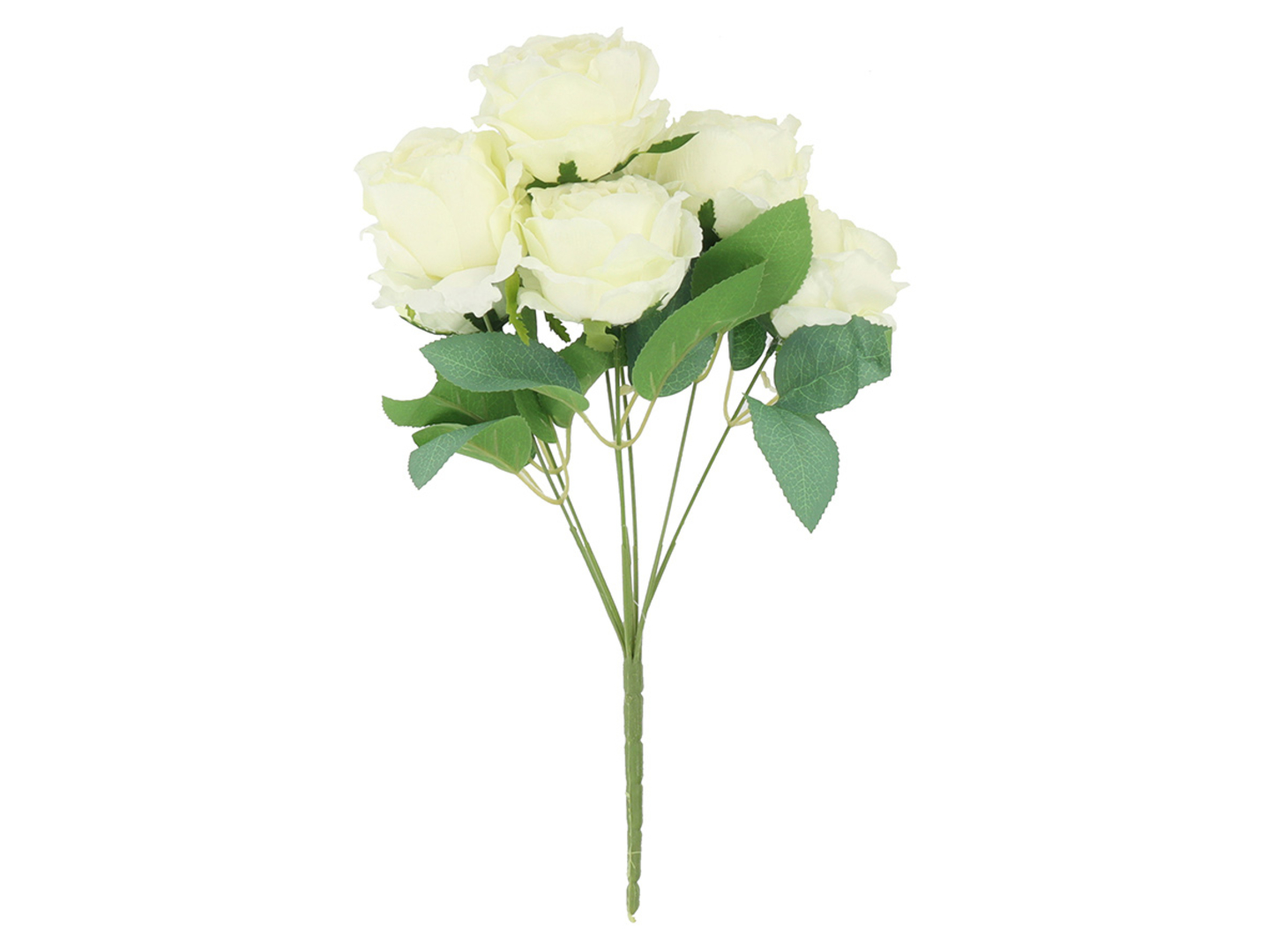 Róża bukiet 39 cm biały