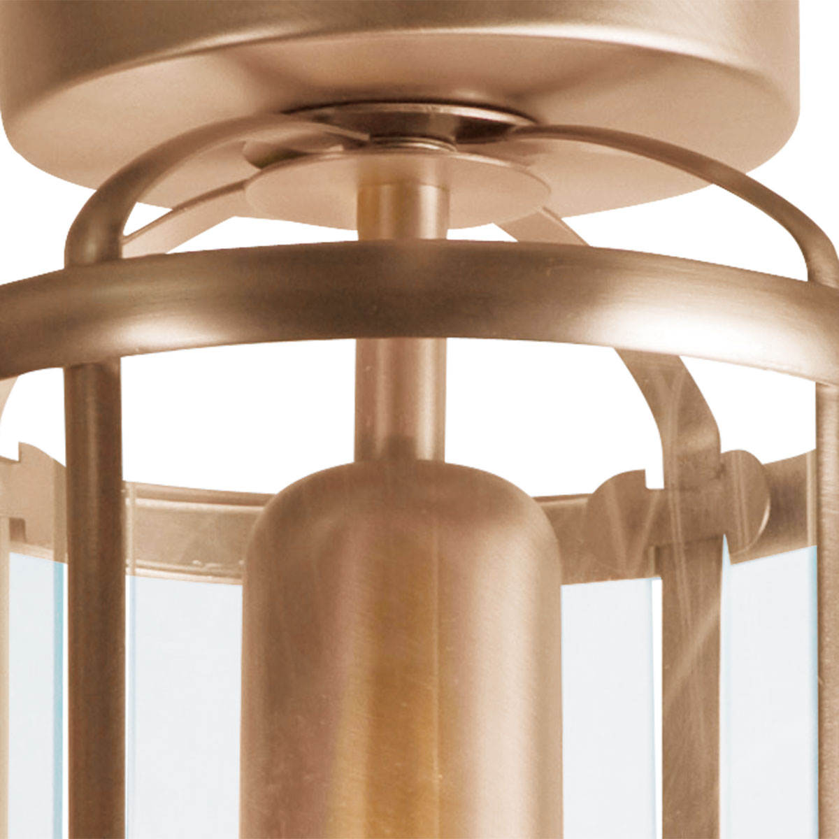 Steinhauer - plafonniere - Pimpernel - brons - glas metaal - Ø 16cm -