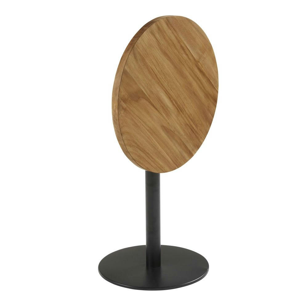 Element Business - Pied de table rabattable en métal noir H73