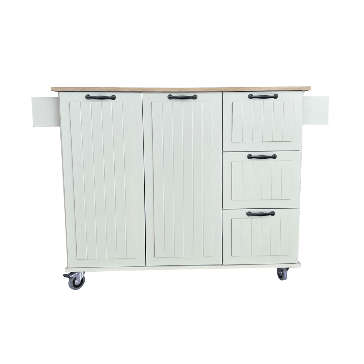 Ilha de cozinha DOMUS marfim extensível