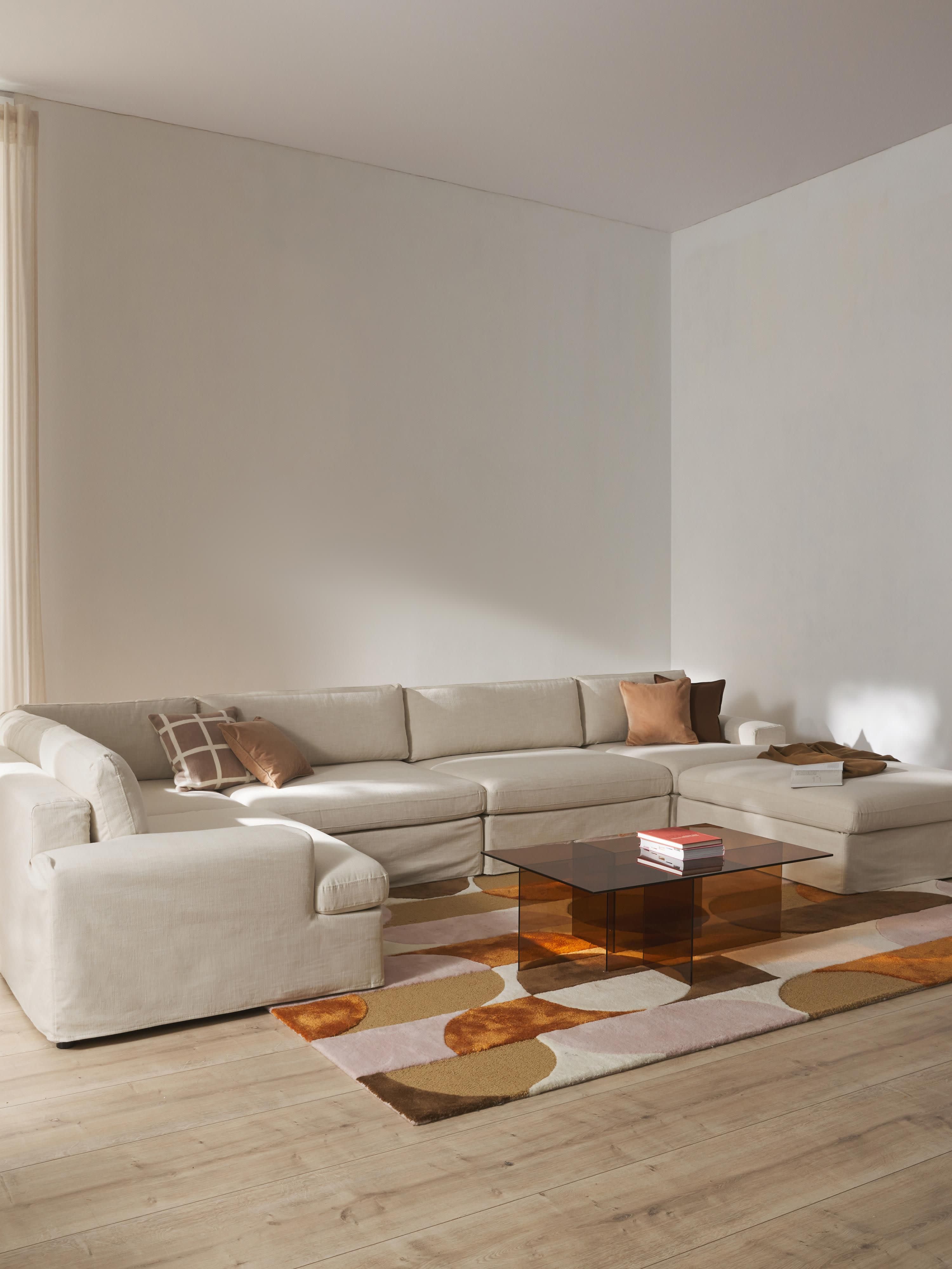 Modulares XL Sofa Russell mit abnehmbaren Bezügen