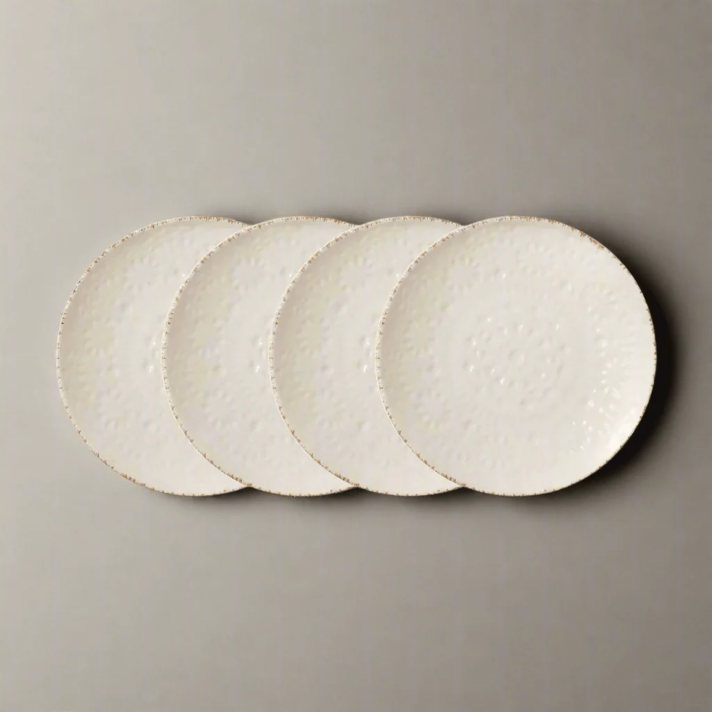 Chateau Cream Set of 4 Appetizer Plates