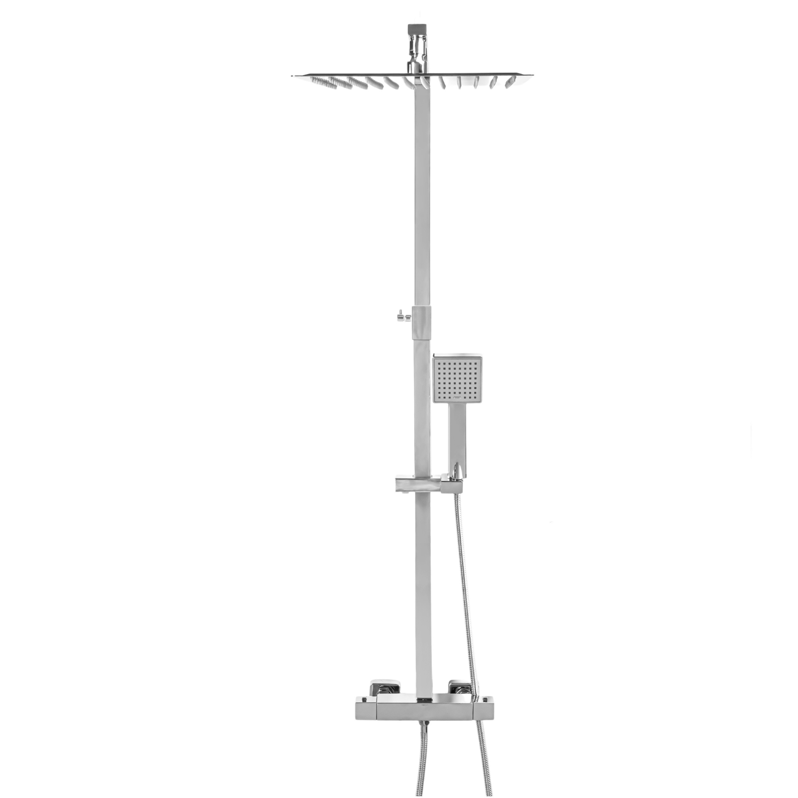 Yoka Home bateria prysznicowa GOBA termostatyczna chrom deszczownica zestaw