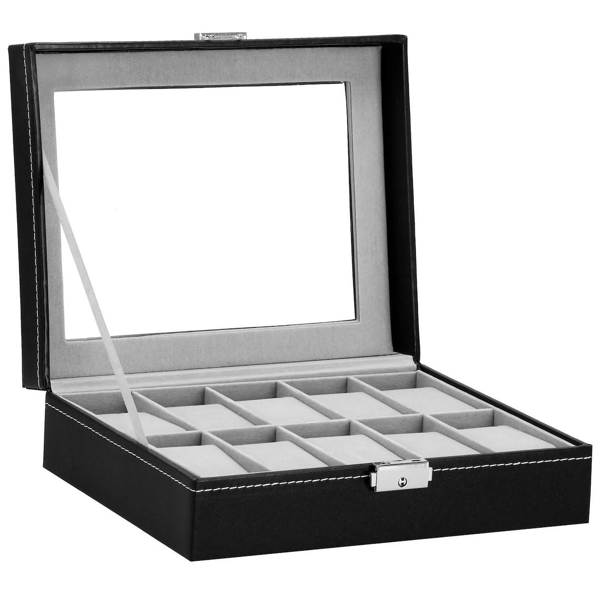 Szkatułka na zegarki 25x20x8 cm ekoskóra organizer