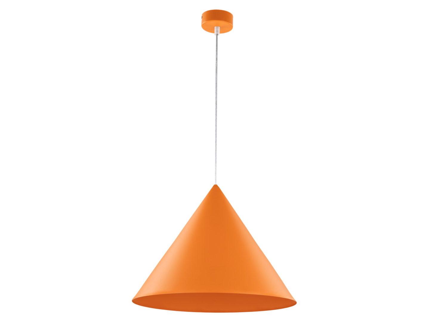 Lampa wisząca Cono Orange 50 cm metalowa pomarańczowa