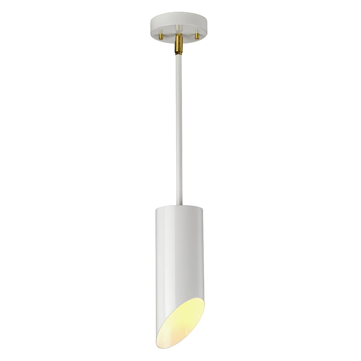 Lampa wisząca biała postarzany mosiądz Quinto 1xE27x8W Elstead