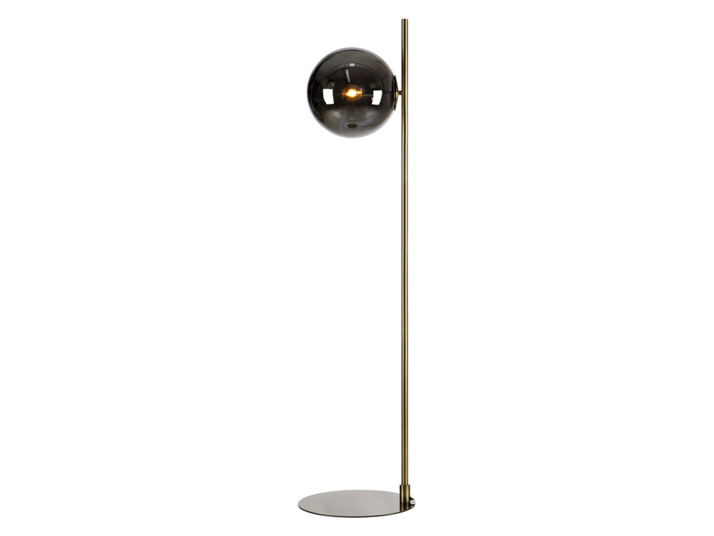 Lampa podłogowa Dione metalowa złota