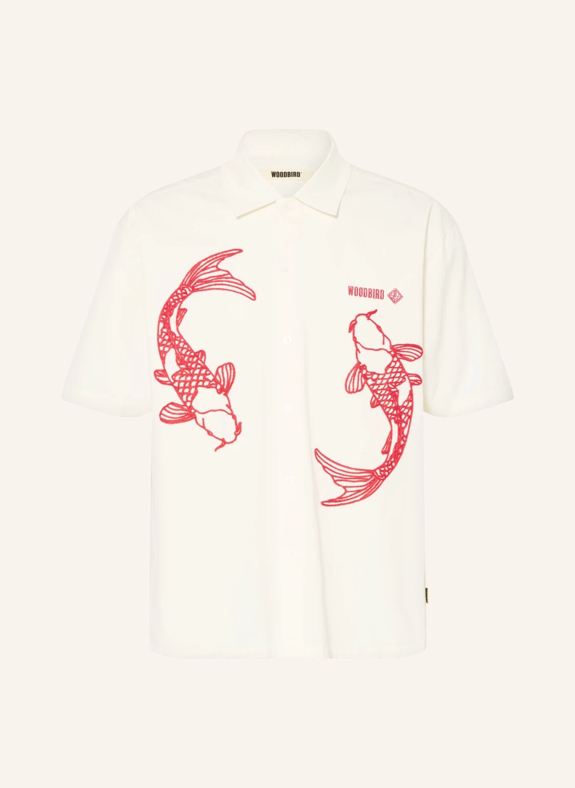 WOODBIRD Kurzarm-Hemd WBWANG Comfort Fit