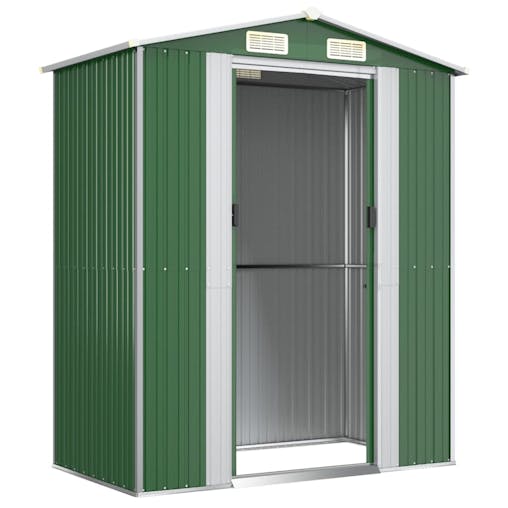 NNEVL Garden Shed Green 192x108x223 cm Galvanised Steel